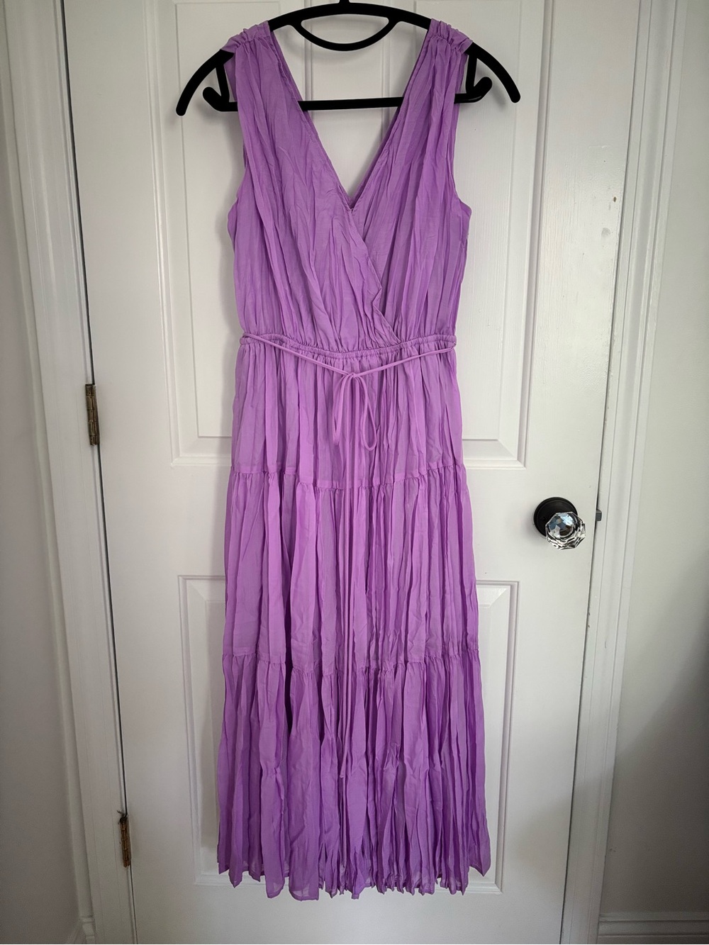 Gap Lavender Sleeveless Wrap Maxi Dress